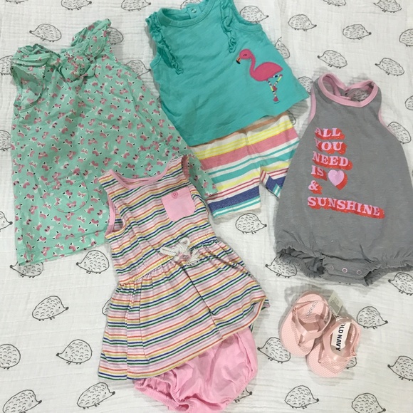Other - Baby Girl's Summer Clothing Set